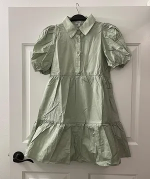 TCEC Sage Puff Sleeve Mini Dress – M – NWOT - CD01967 thumbnail 1