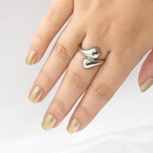 Silver Water Drop Ring Size 6 thumbnail 4