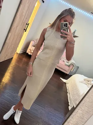 Nanette Lepore Gold two piece set thumbnail 1