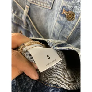 NEW Express Women's Denim Vest Size Small Utility Style Belted Blue Jean Jacket thumbnail 12