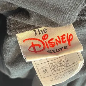 Disney Mickey‎ Mouse Women's M Bib Overalls Pants Velvet VTG Jumpsuit Velour thumbnail 3