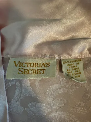 Vintage Victoria’s Secret pink silk Feel robe sz XL thumbnail 4