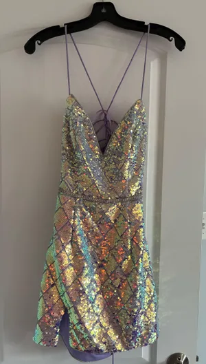 Boutique sequin Homecoming Dress  thumbnail 3