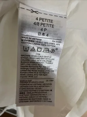 GAP White Sleeveless V-Neck Midi Dress with Front Button Placket thumbnail 9