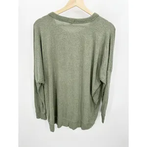 Aerie Green Long Sleeve Round Neck‎ Viscose Blend Pullover Women's Size X-Small thumbnail 2