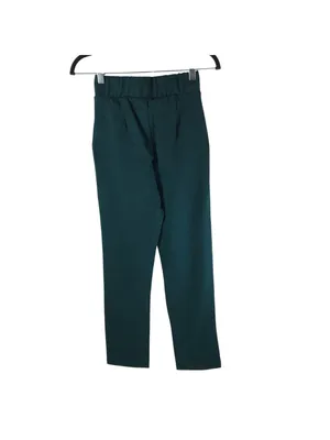 Universal Standard Womens Ponte Pants Pull On Zip Pockets Green 4XS US 00-0 thumbnail 2
