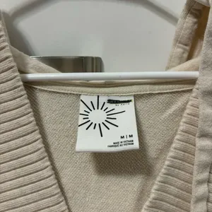 Aerie Offline Cream V Neck Sweatshirt thumbnail 5