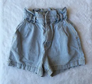 Zara paperbag denim shorts thumbnail 1