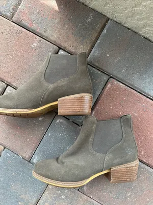 Timberland Suede Chelsea Booties - Olive Brown thumbnail 3