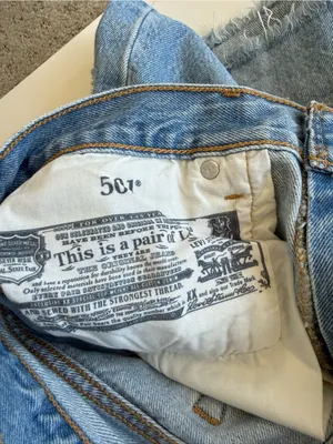 Levi’s 501 Distressed Jean Shorts size 29 thumbnail 6