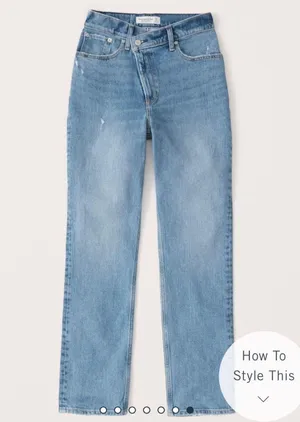 Abercrombie Curve Love 90s High Rise Jeans thumbnail 2