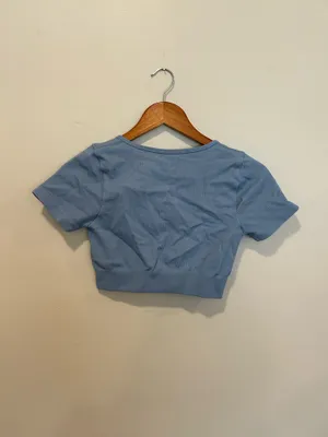 Athletic cropped tee Blue Size M thumbnail 4