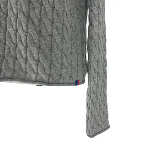 KULE The Mirabelle Mock Neck Cable Knit Cotton Sweater‎ Size Medium thumbnail 5