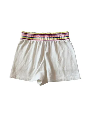 LOU & GREY White Terry Rainbow Waistband Shorts Size XL thumbnail 2