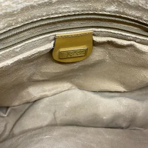 GUCCI Vintage Beige Coated Canvas/ Leather Crossbo thumbnail 5