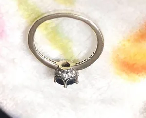 Pandora Blue Sparkling Crown Ring thumbnail 7