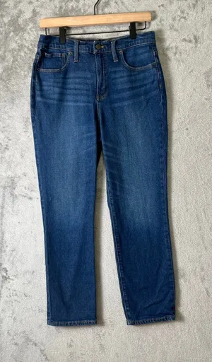 J.Crew Straight Leg Jeans Women’s 29‎ Blue Wash Casual Capsule Wardrobe Everyday thumbnail 1