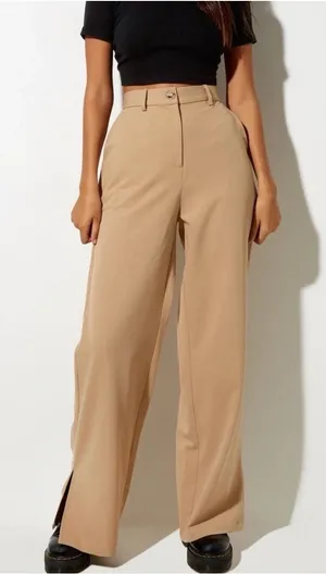 Motel‎ Rocks Gege Trouser Almond Size M /32L NWT thumbnail 1