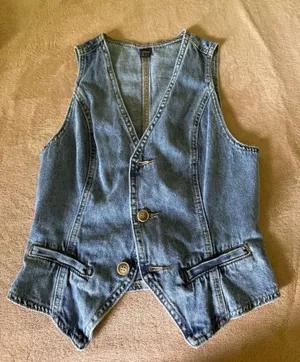 Shein Denim Halter Top thumbnail 1