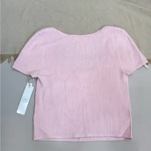 The Prairie by Rachel Ashwell Women's Pink Scoop Neck Blouse Size L Cottage Core thumbnail 3