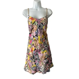 Chia Ferragni collage-print slip dress thumbnail 5