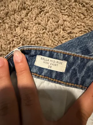 PacSun Jean Skirt Denim Blue Mini 26 thumbnail 4