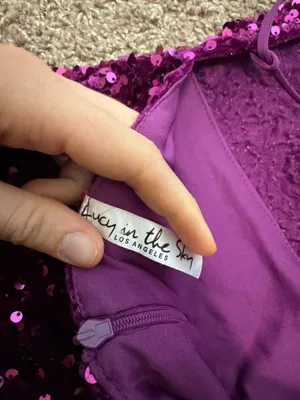 Lucy in the Sky Sequin Dress Pink thumbnail 3