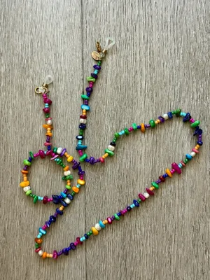 ZARA Multicolor Beaded Sunglass Chain thumbnail 3