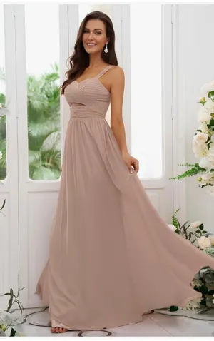 Light Pink Bridesmaid Dress Size 0 thumbnail 2