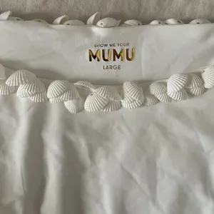 Show Me Your Mumu Seychelles Bottoms Size Large white shells mermaid swim NWOT thumbnail 5