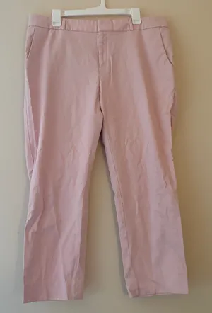 Banana Republic Hampton Fit Pants 14 Pink Straight Leg Dress Work Trousers thumbnail 1