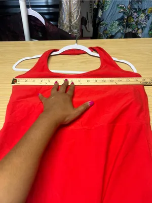 Beyond Yoga Spacedye Prep Halter Dress Candy Apple Red XL Built-In Bodysuit thumbnail 14