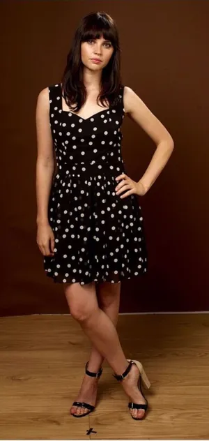 Aqua Polka Dot Mini Sweetheart Dress Black White S thumbnail 1