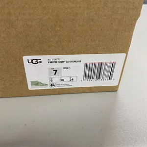 Ugg Sneaker Glitter Chunky Mint Green Spellout Graphic Strap Shoe Womens Size 7 thumbnail 10