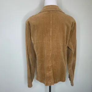 Vintage Corduroy Tan Camel Blazer Vintage Y2K Sz Large thumbnail 2
