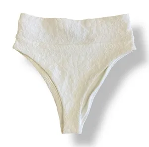 Aerie NWT High-Waisted‎ Floral Bikini Bottoms Womens Size XS White thumbnail 1