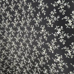 VTG 90s Women‎ Fairy Indie Grunge Maxi Skirt Large Black Ditsy Floral USA Made thumbnail 3