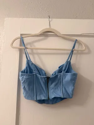 Princess Polly Blue Corset Top thumbnail 5