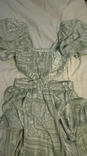 Floral maxi dress Green Size XS thumbnail 3
