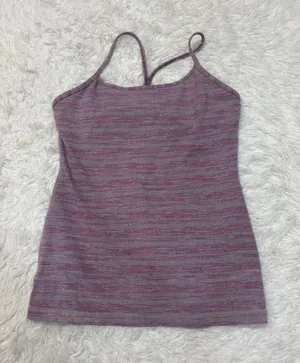 Lululemon power y muted muave stripe galore thumbnail 1