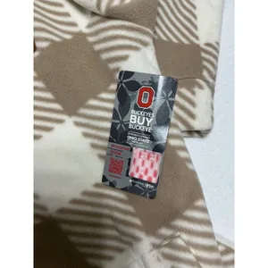 Ohio State Buckeyes Women Small 4/6 Plaid Fleece Pullover Rivalry Threads NWT thumbnail 4