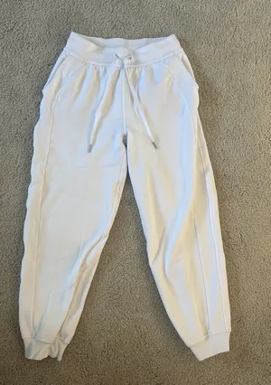 Lululemon White Scuba Joggers thumbnail 1