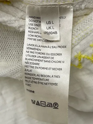 Free People Cotton Persuasion Embroidered Blouse Balloon Sleeve Oversized Large thumbnail 9
