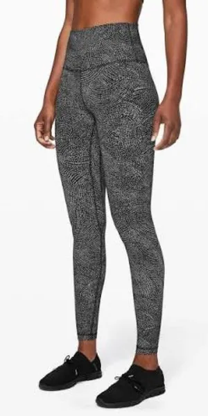Lululemon Black White Free Spirit Align High Rise Leggings thumbnail 1
