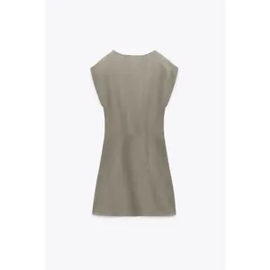 ZARA Linen Blend Cutout Mini Dress thumbnail 12