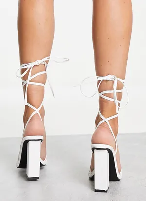 Public Desire Wide Fit Amira Block Heel Sandle thumbnail 3