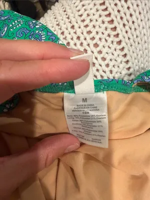 J. Crew Green Paisley size medium thumbnail 4