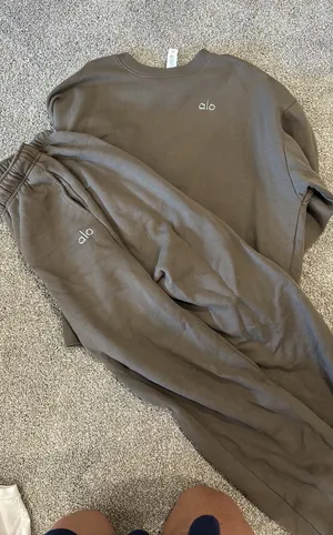 Olive Green All Sweat Set Brown thumbnail 1