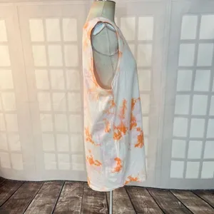 🔥🔥5 for $25🔥🔥 Spiritual Gangster white peach tie dye mini tank dress size xl thumbnail 6