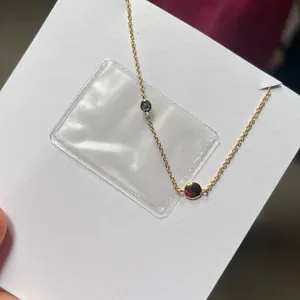Gorjana Gold sapphire september power Birthstone Necklace thumbnail 2